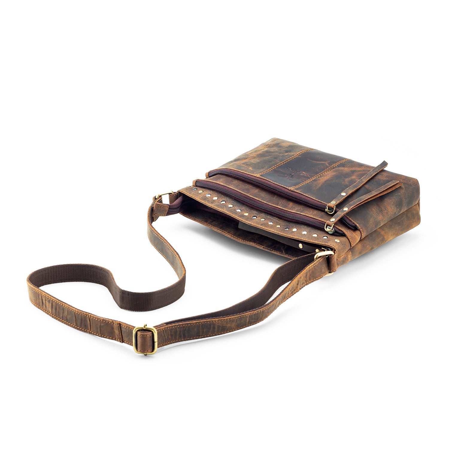 Goatter Hunter Leather Crossbody Bag for Women
