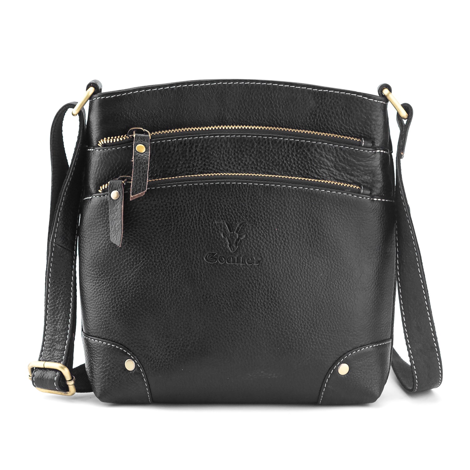 Goatter Hunter Leather 9.5″ Inch Sling Cross-BodyBag for Girls And Women
