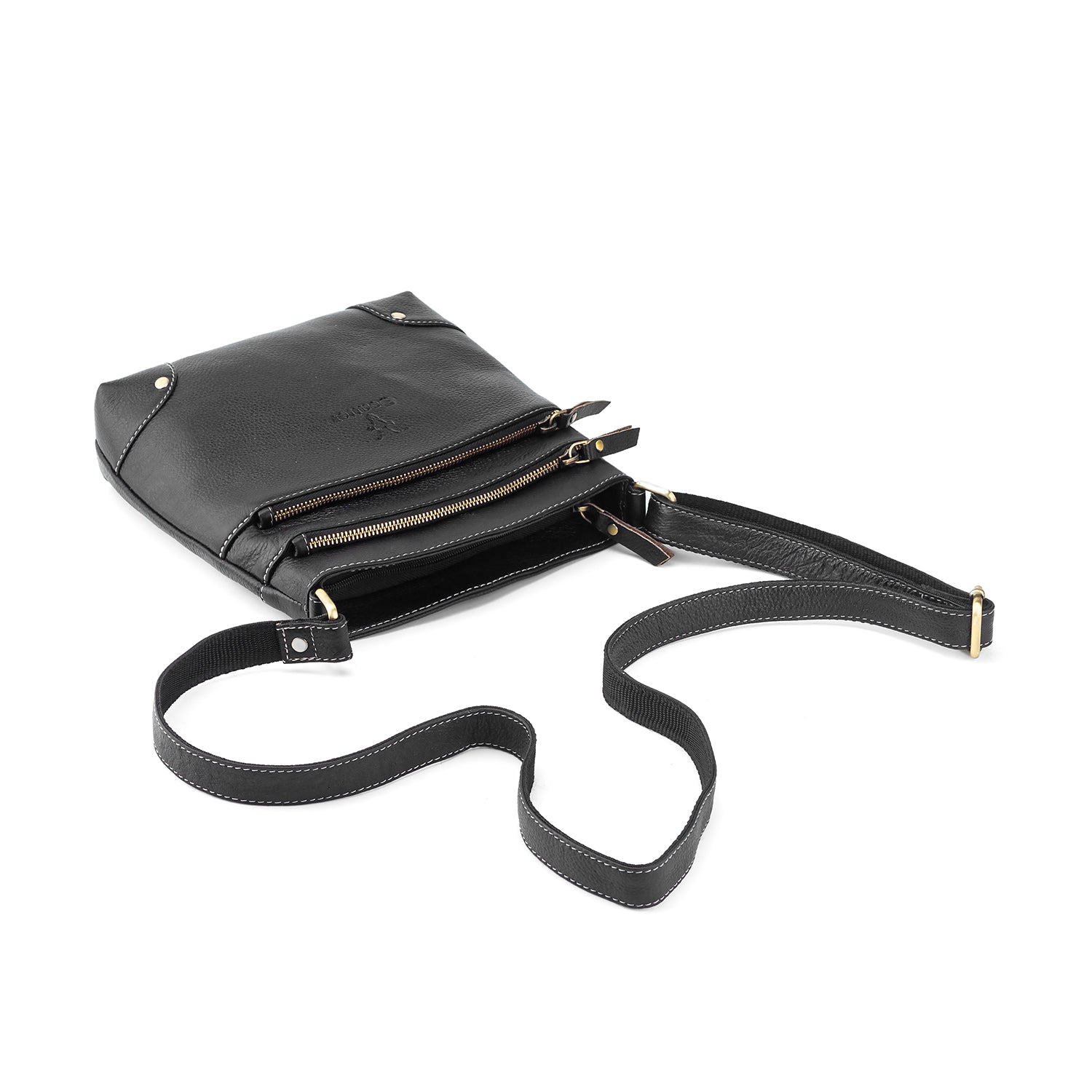Goatter Hunter Leather 9.5″ Inch Sling Cross-BodyBag for Girls And Women