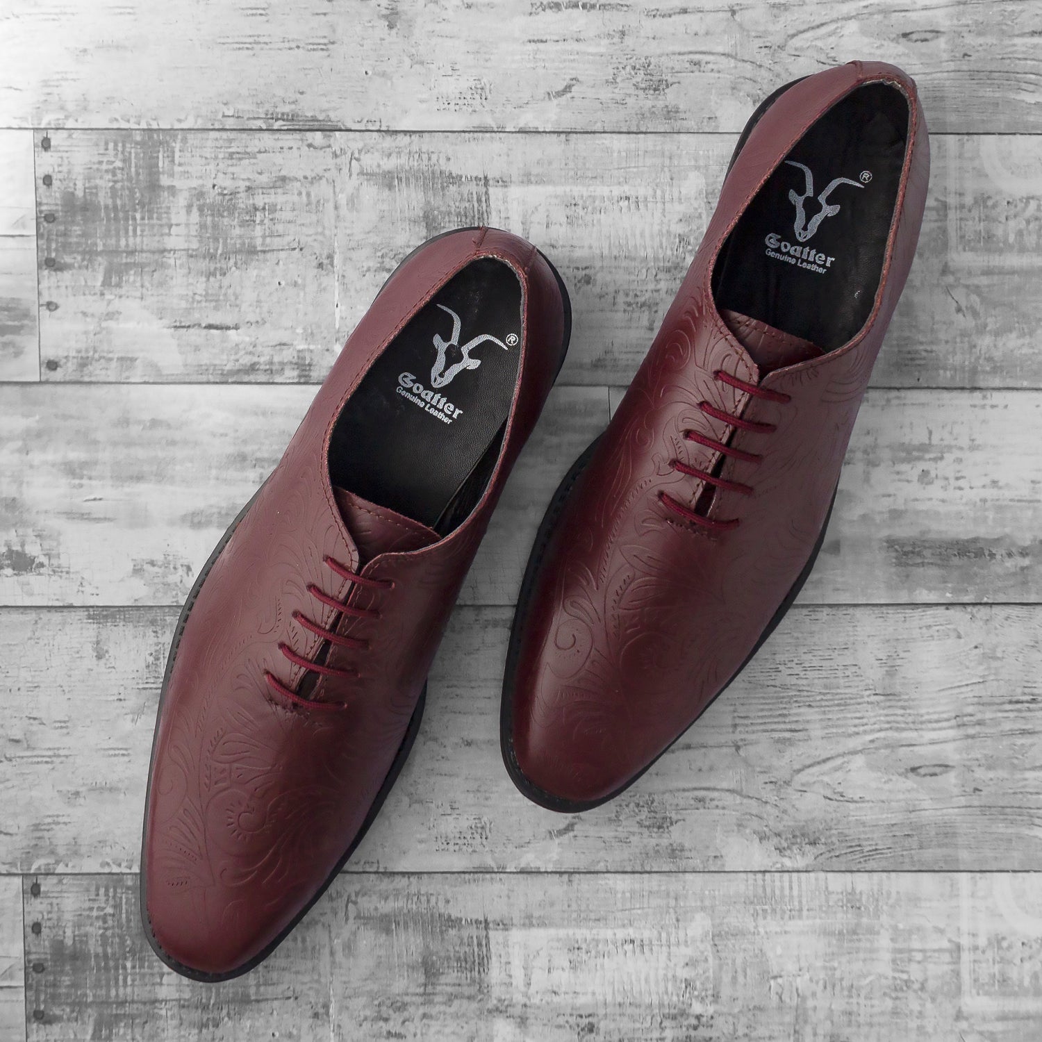 Goatter Genuine Men's Leather Formal Shoe. Cheery