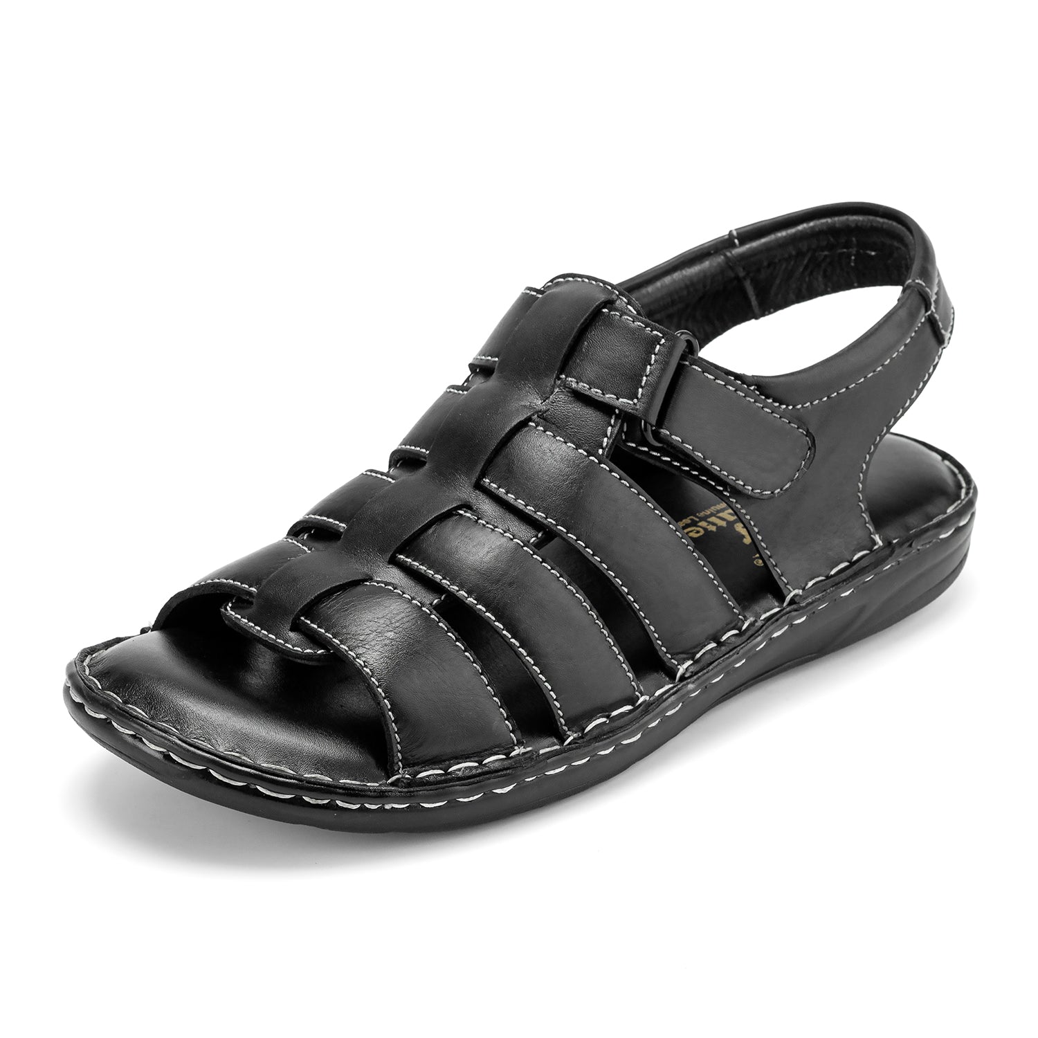 Goatter Mens Casual Closed Toe Leather Outdoor Sandals