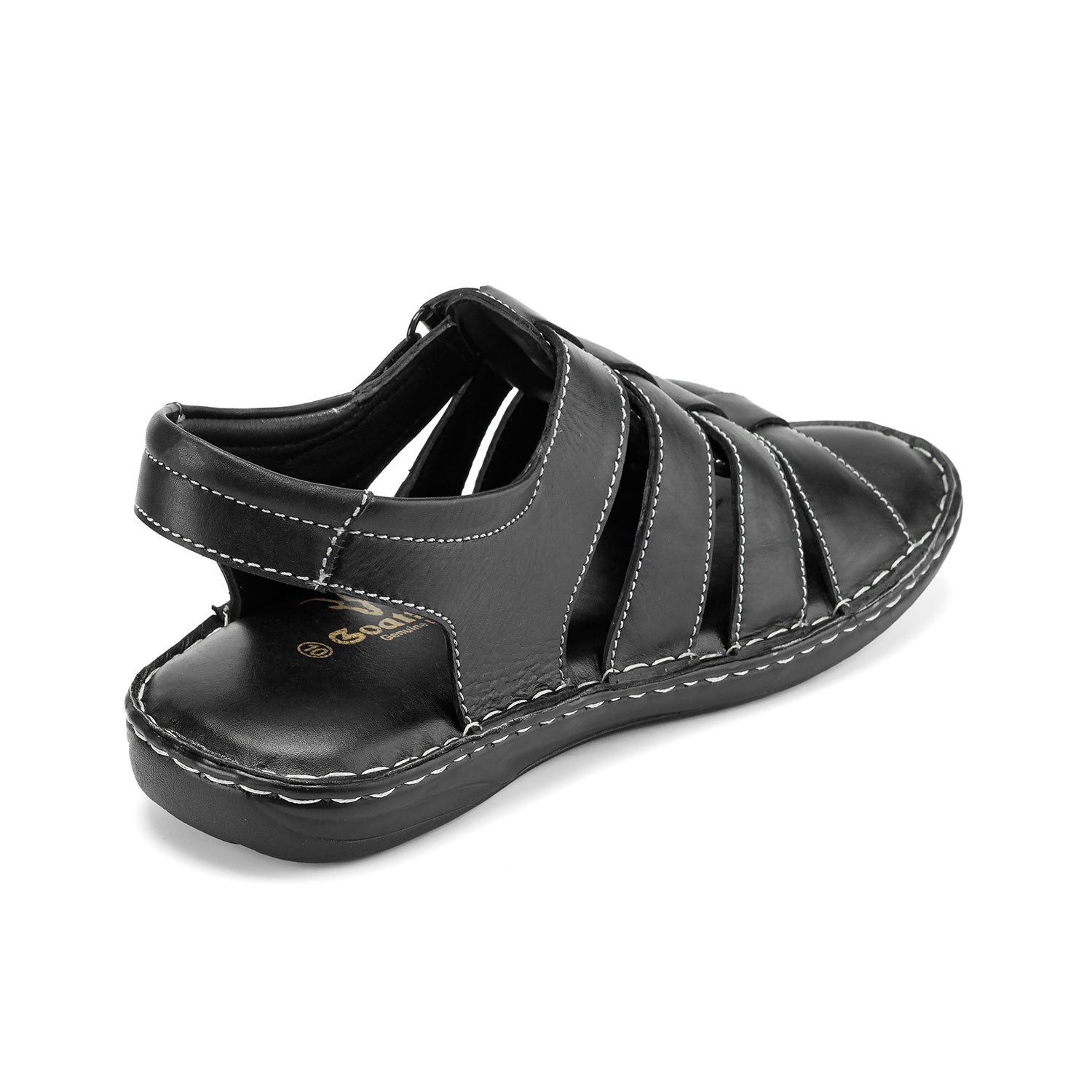 Goatter Mens Casual Closed Toe Leather Outdoor Sandals