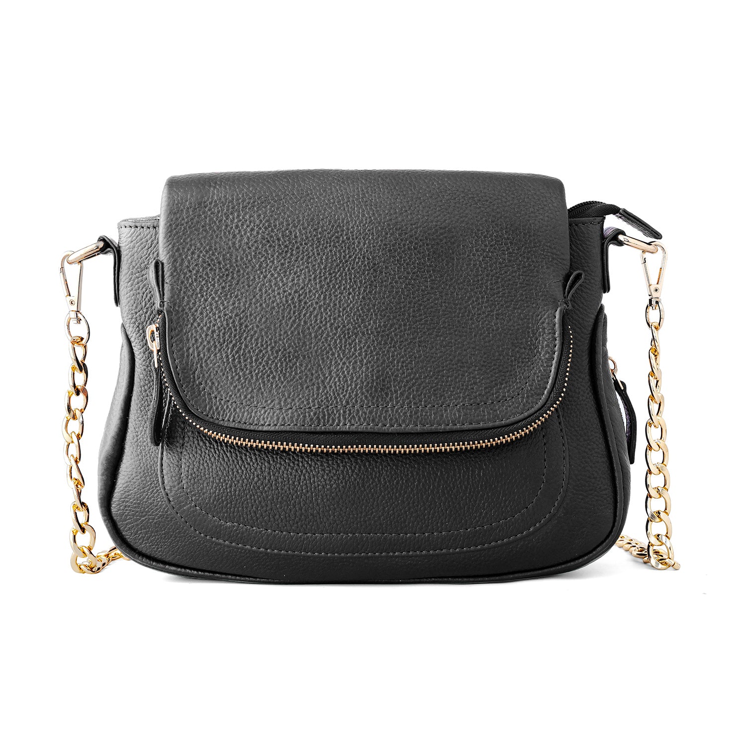 Goatter Women's Genuine Leather Sling Bag | Crossbody Purse with Chain Strap
