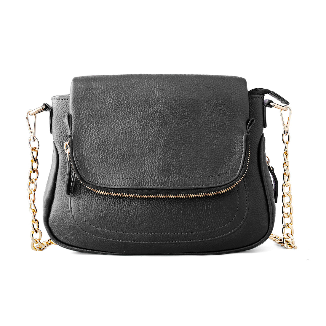 Goatter Women's Genuine Leather Sling Bag | Crossbody Purse with Chain Strap