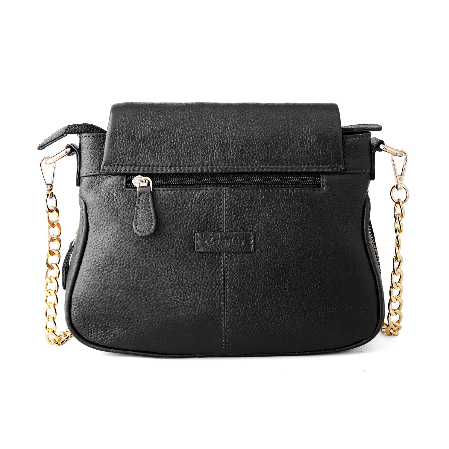 Goatter Women's Genuine Leather Sling Bag | Crossbody Purse with Chain Strap