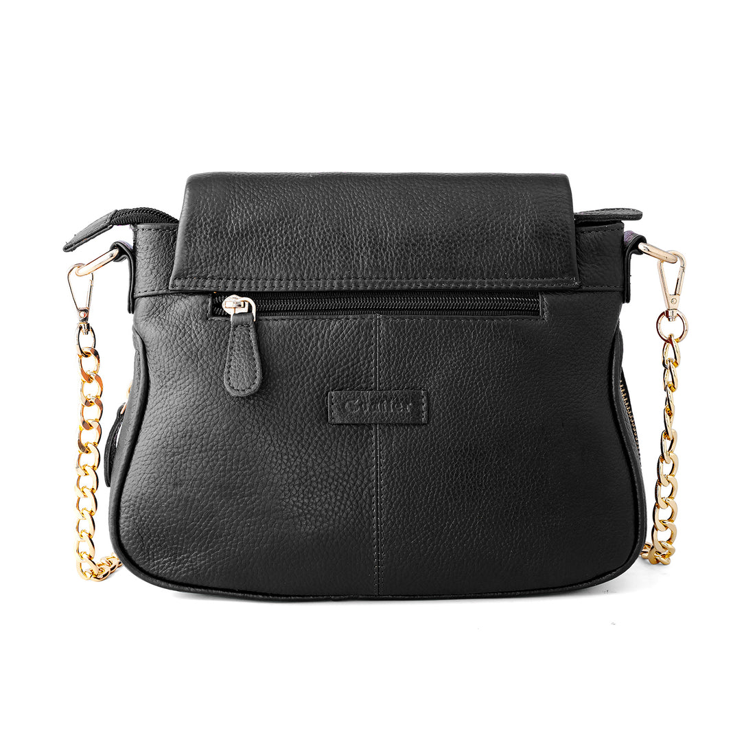 Goatter Women's Genuine Leather Sling Bag | Crossbody Purse with Chain Strap