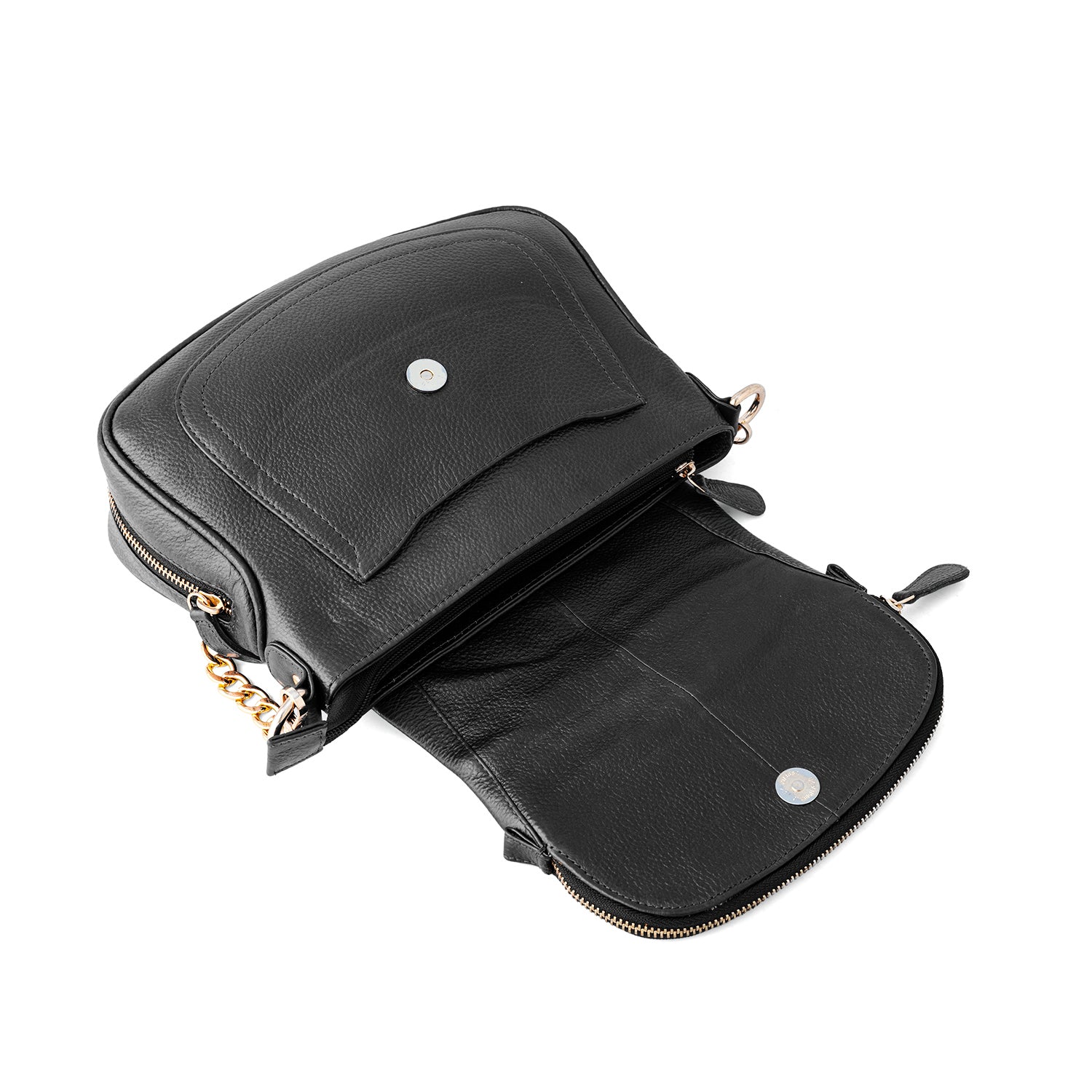 Goatter Women's Genuine Leather Sling Bag | Crossbody Purse with Chain Strap