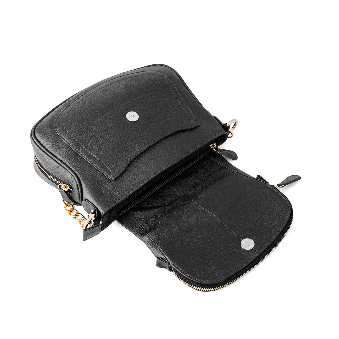 Goatter Women's Genuine Leather Sling Bag | Crossbody Purse with Chain Strap