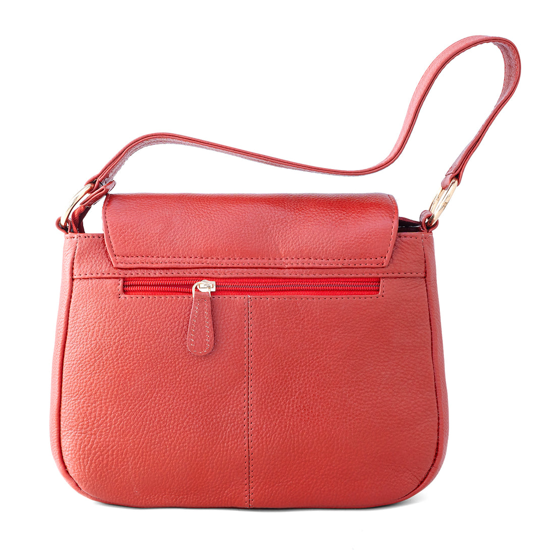 Goatter Genuine Leather Shoulder Bag for Women | Stylish Sling Handbag with Multiple Zip Pockets & | Everyday Office & Travel Purse
