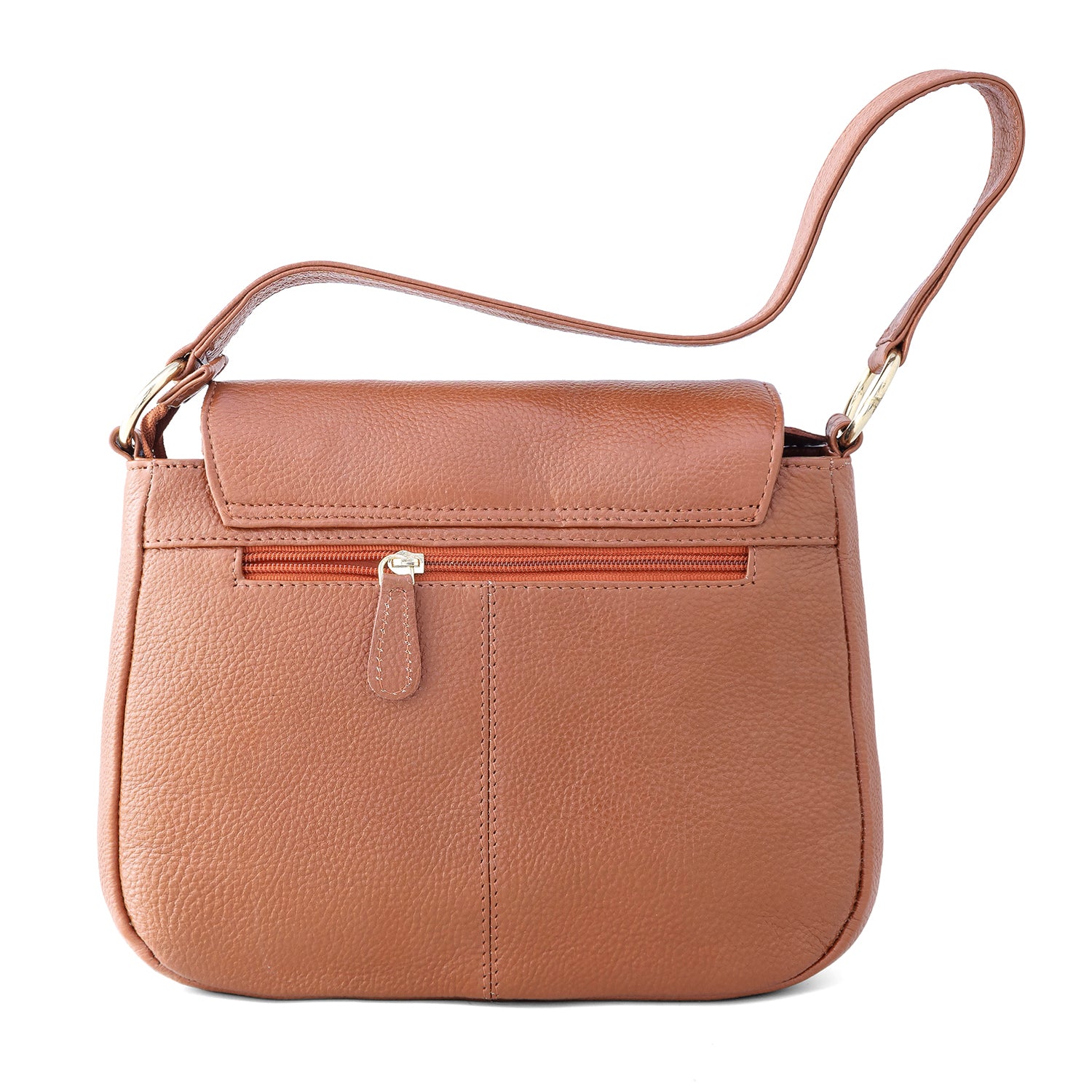 Goatter Genuine Leather Shoulder Bag for Women | Stylish Sling Handbag with Multiple Zip Pockets & | Everyday Office & Travel Purse