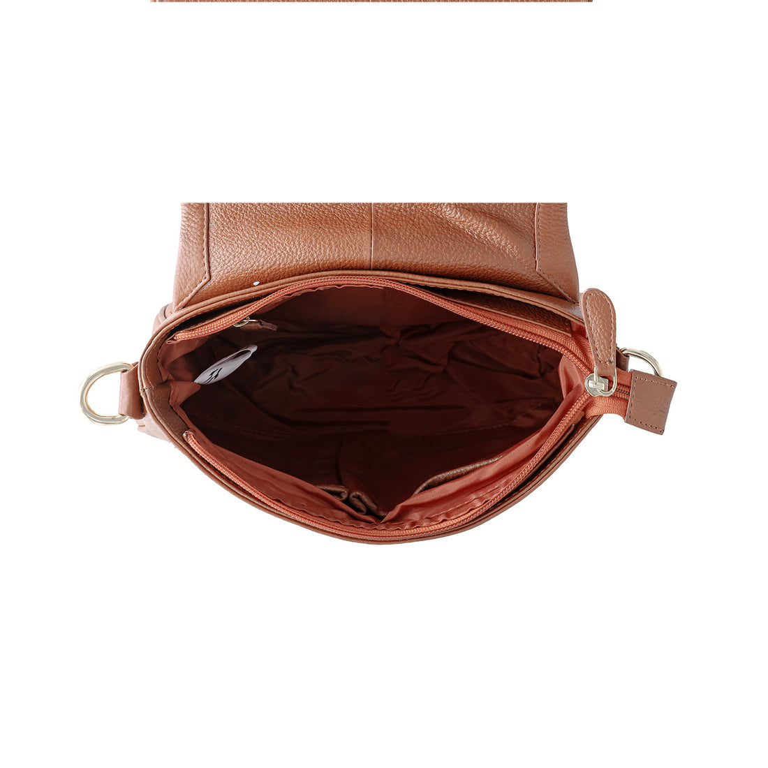Goatter Genuine Leather Shoulder Bag for Women | Stylish Sling Handbag with Multiple Zip Pockets & | Everyday Office & Travel Purse