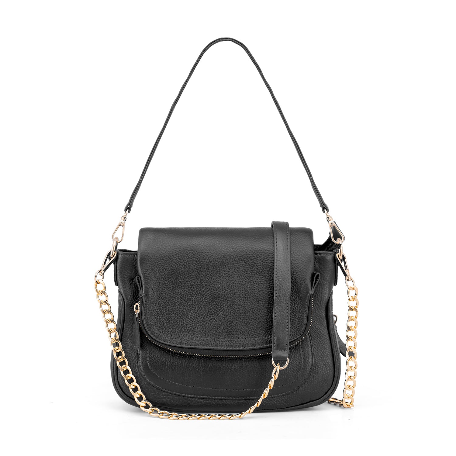 Goatter Women's Genuine Leather Sling Bag | Crossbody Purse with Chain Strap