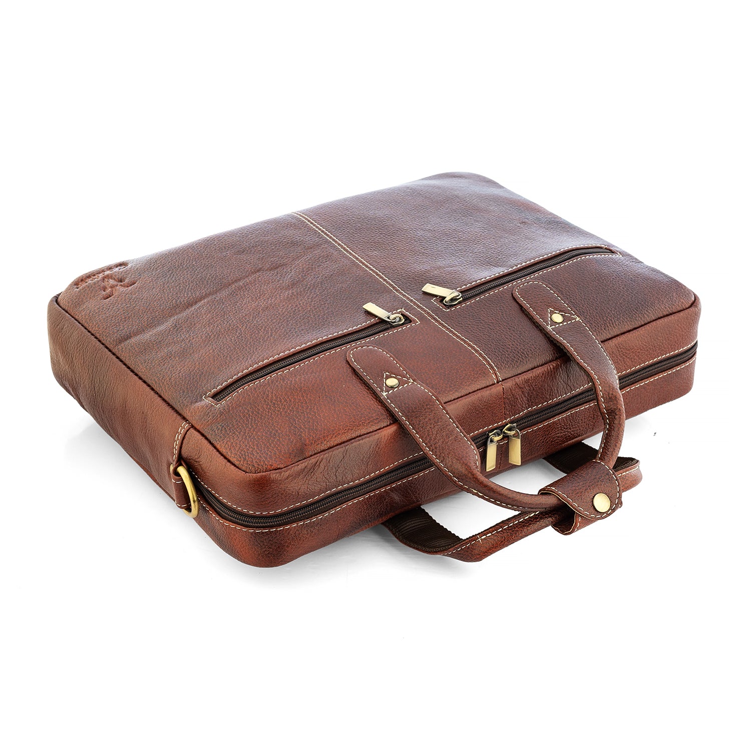 Goatter Genuine Leather 16" Inch Laptop Messenger Bag/Office Bag For Men