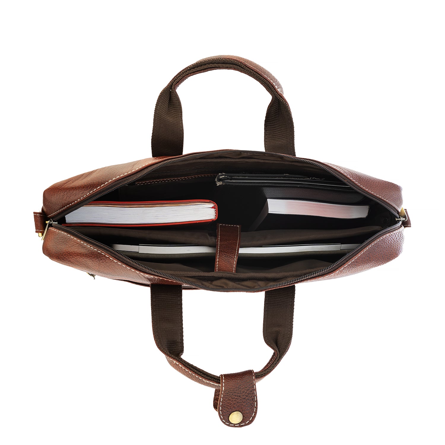 Goatter Genuine Leather 16" Inch Laptop Messenger Bag/Office Bag For Men