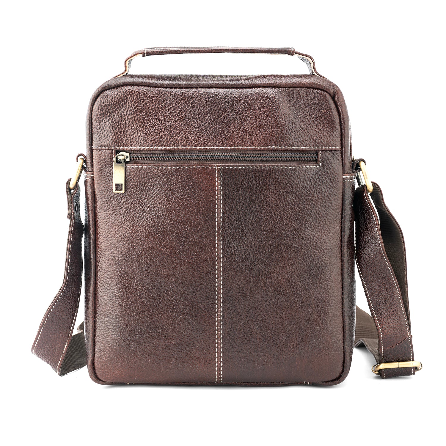 Goatter Genuine Leather 11”Inch Multi Pocket Men's Messenger Bags