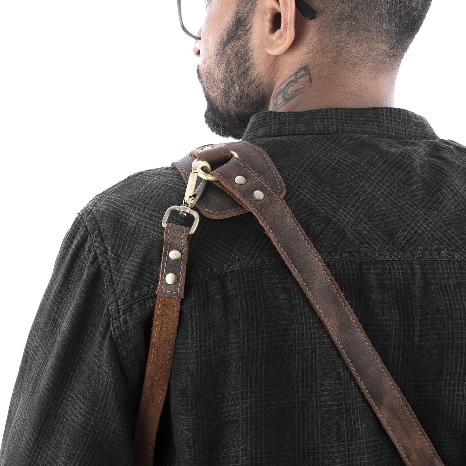 Goatter Hunter Leather Solo Camera Strap Perfect Single Camera Belt | Cross Body Design