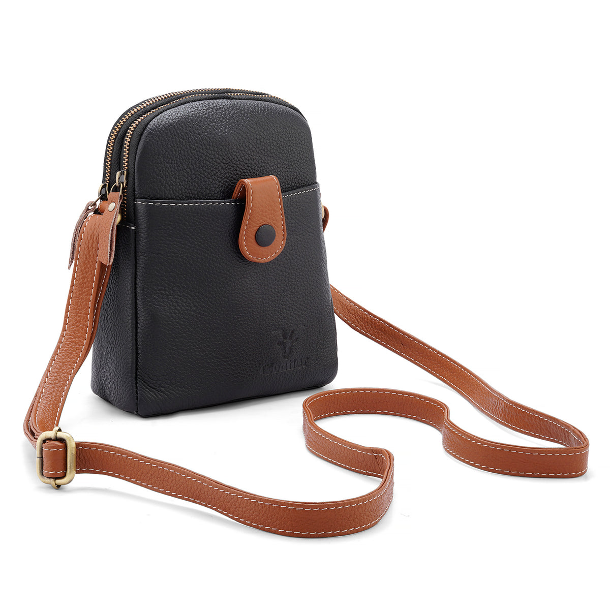 Goatter Genuine Leather Small Sling Cross-Body Bag For Girls And Women