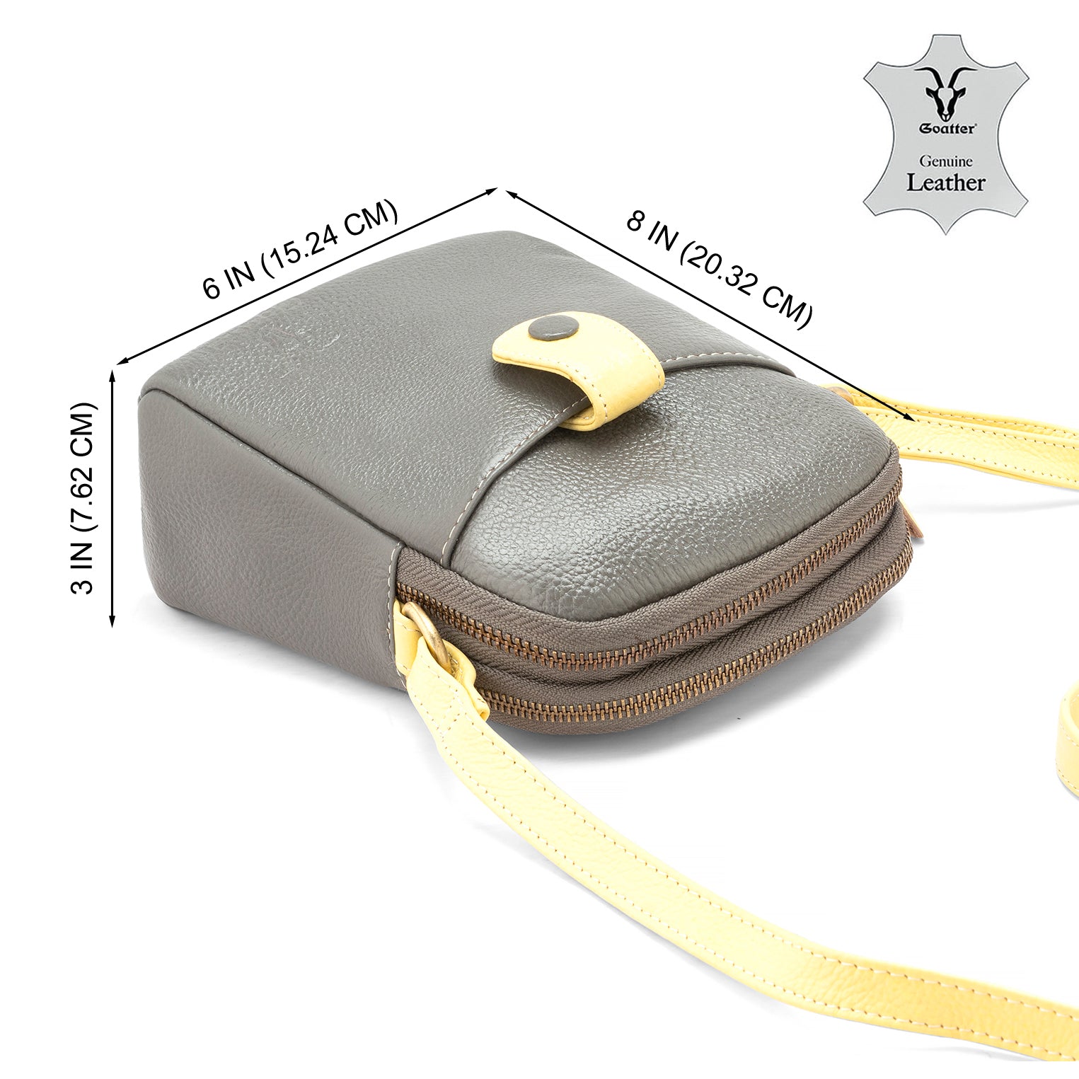 Goatter Genuine Leather Small Sling Cross-Body Bag For Girls And Women’s