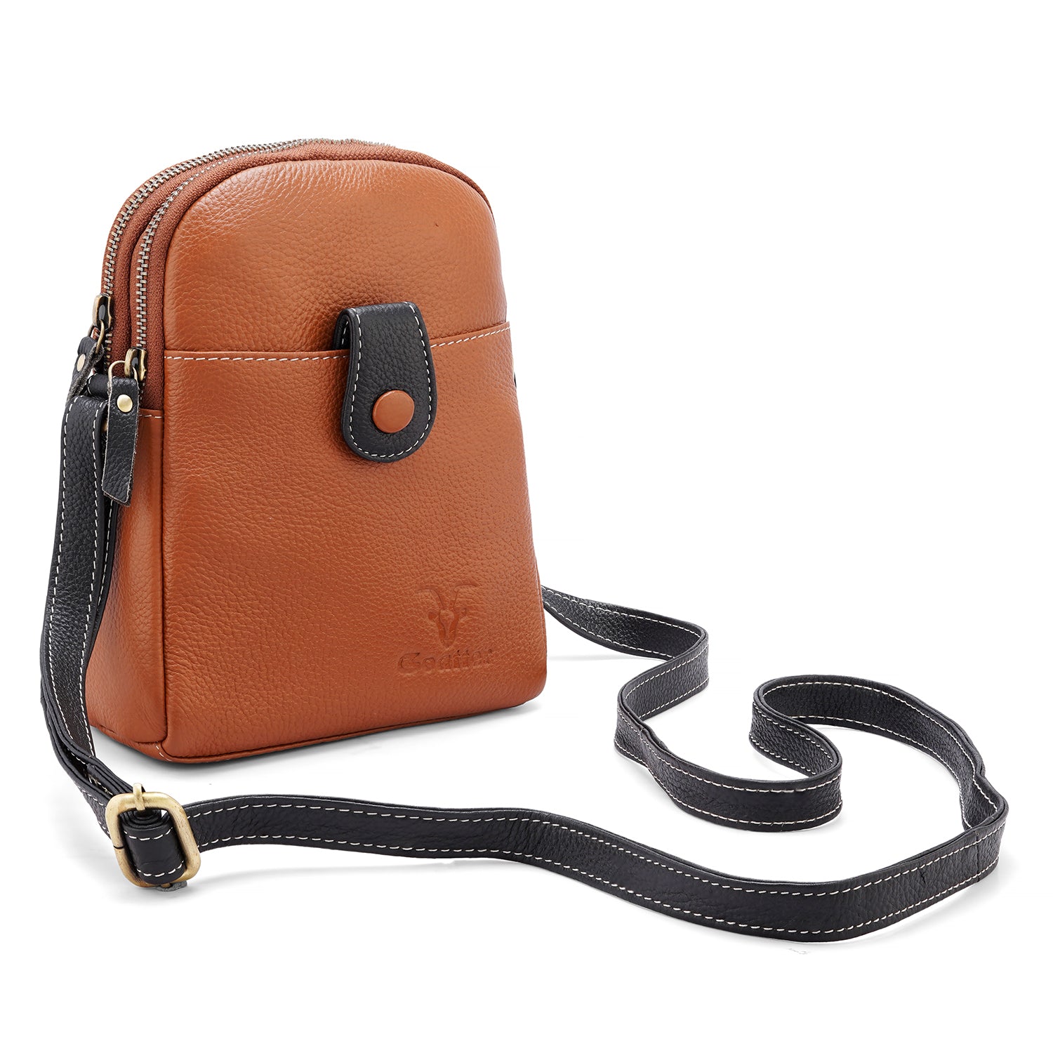 Goatter Genuine Leather Small Sling Cross-Body Bag For Girls And Women’s