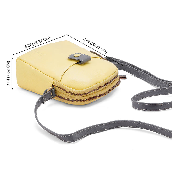 Goatter Genuine Leather Small Sling Cross-Body Bag For Girls And Women’s
