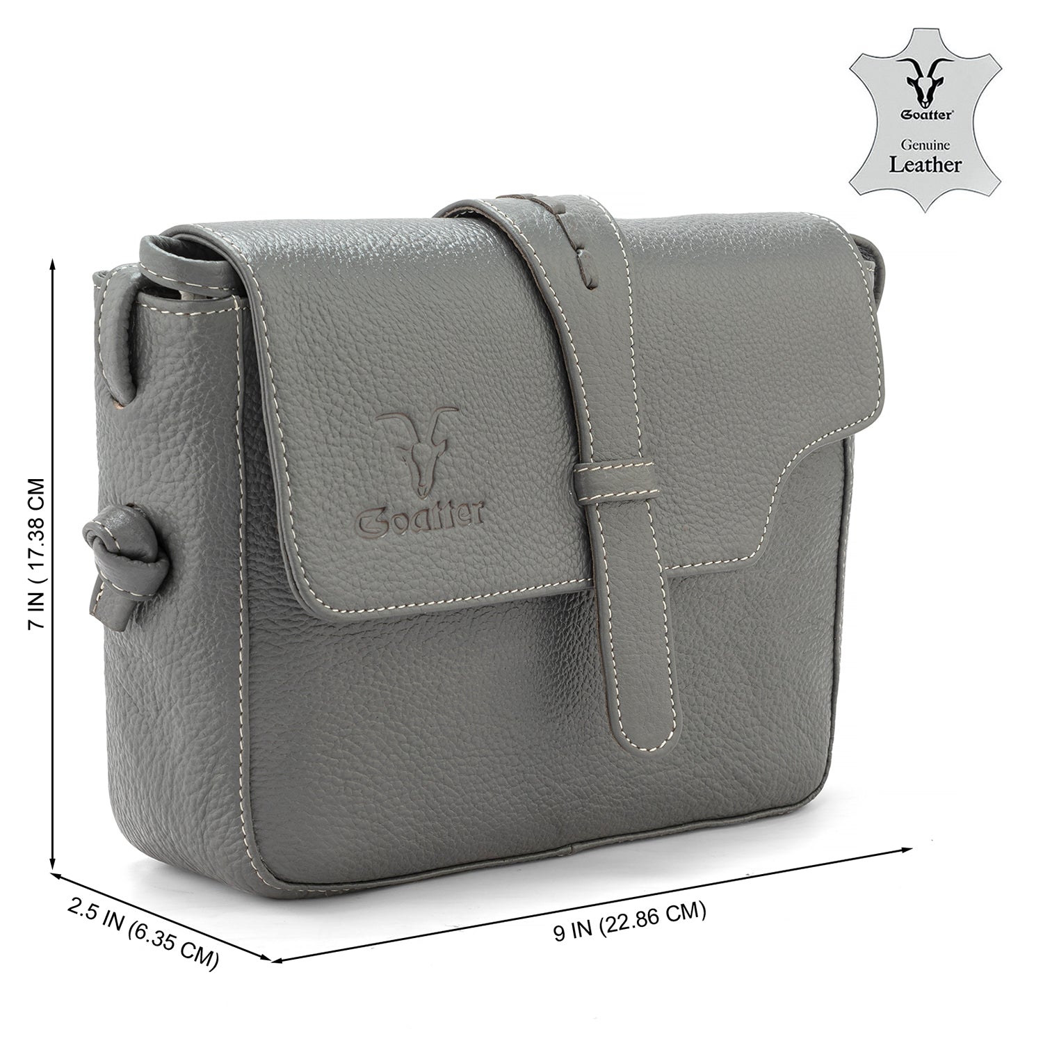 Goatter Genuine Leather Sling Cross-Body Bag For Girls And Women’s