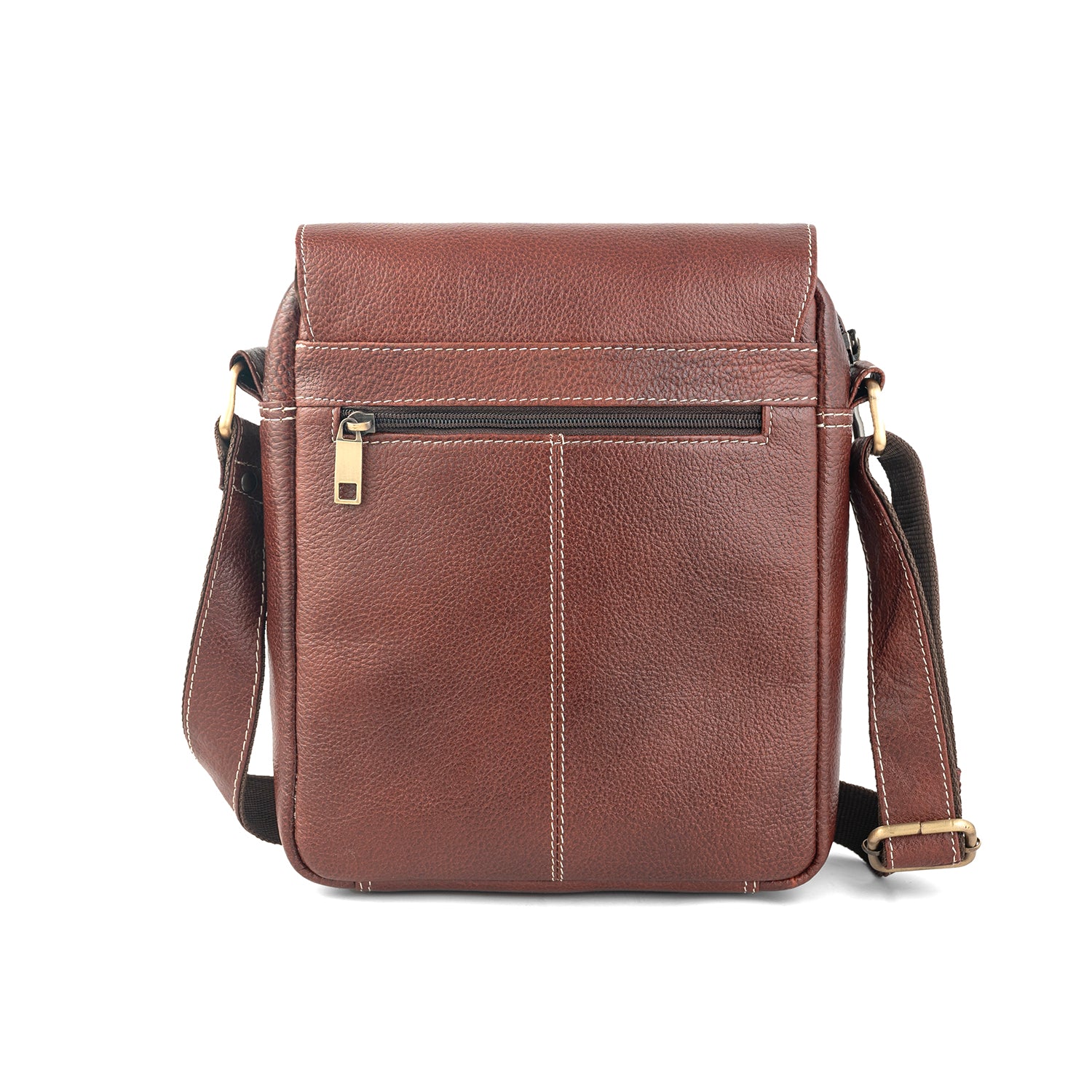 Goatter Genuine Leather Multi Pocket 10" Inch Messenger Sling Bag For Men