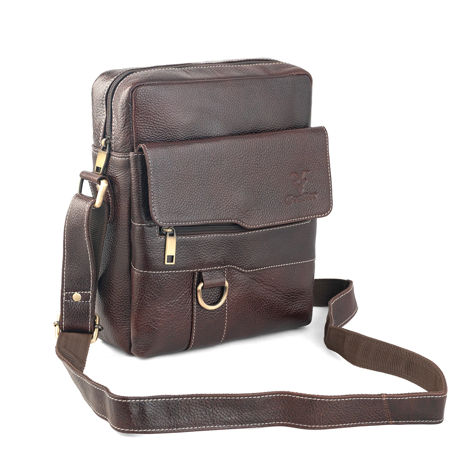 Goatter Genuine Leather Messenger Sling Bag For Men
