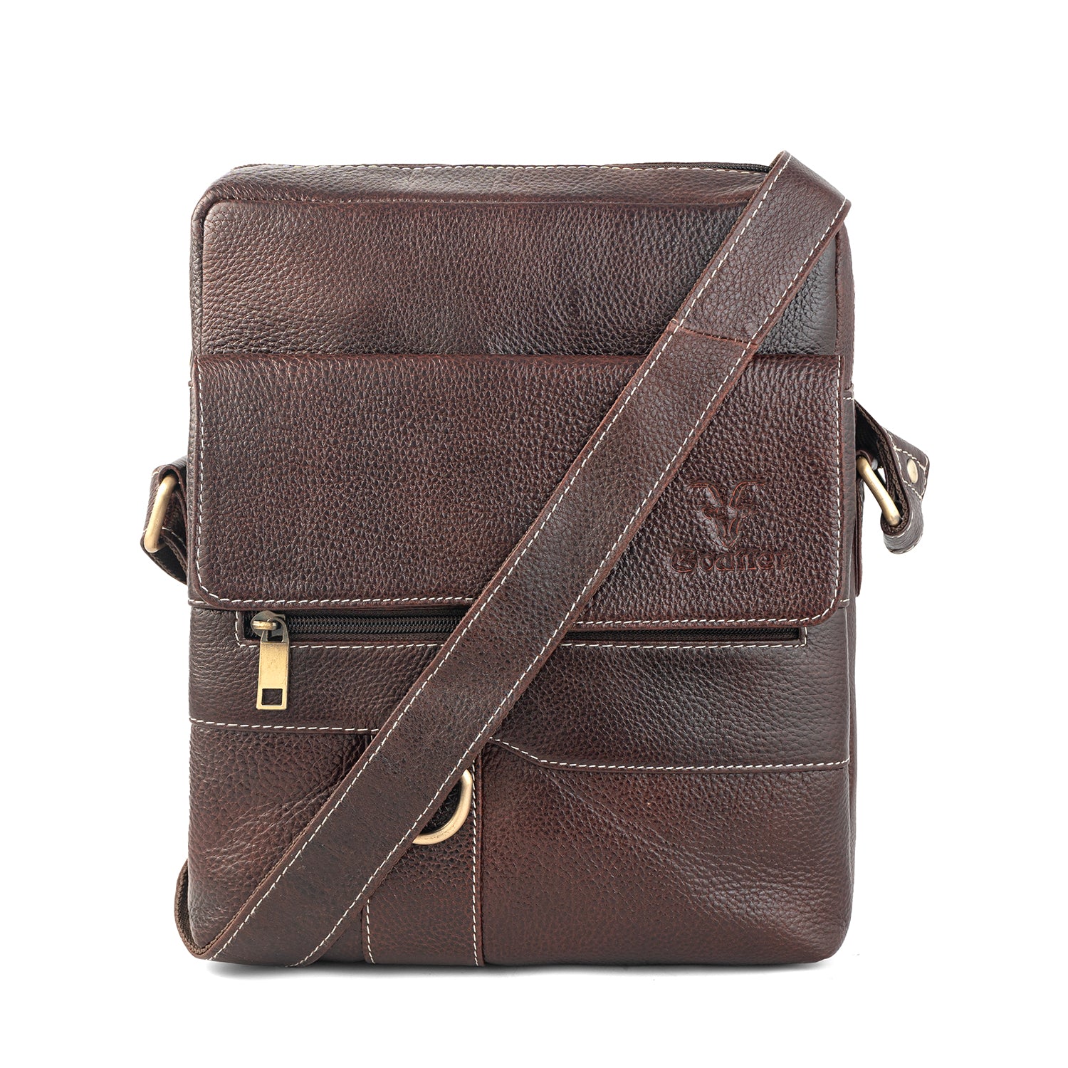 Goatter Genuine Leather Messenger Sling Bag For Men