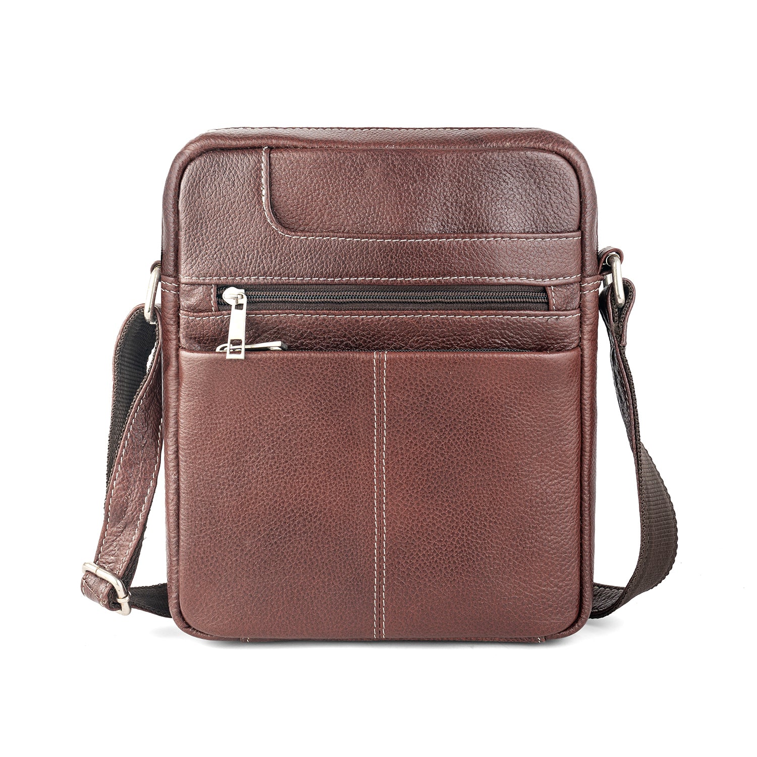 Goatter Men’s Genuine Leather Sling Bag – Medium Size