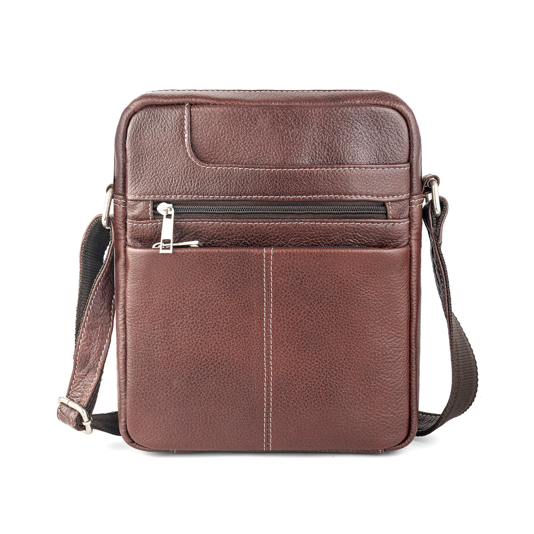 Goatter Men’s Genuine Leather Sling Bag – Medium Size