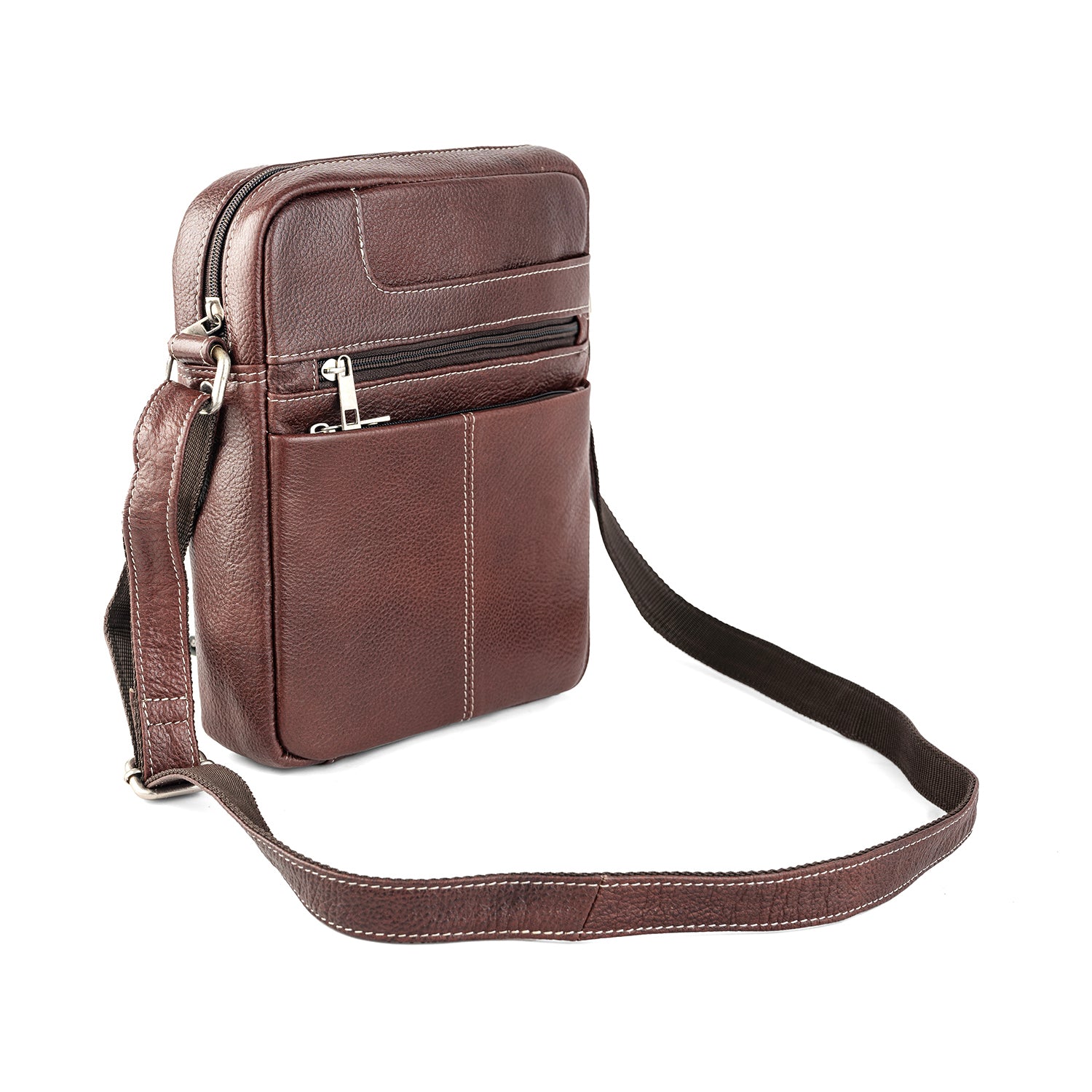 Goatter Men’s Genuine Leather Sling Bag – Medium Size