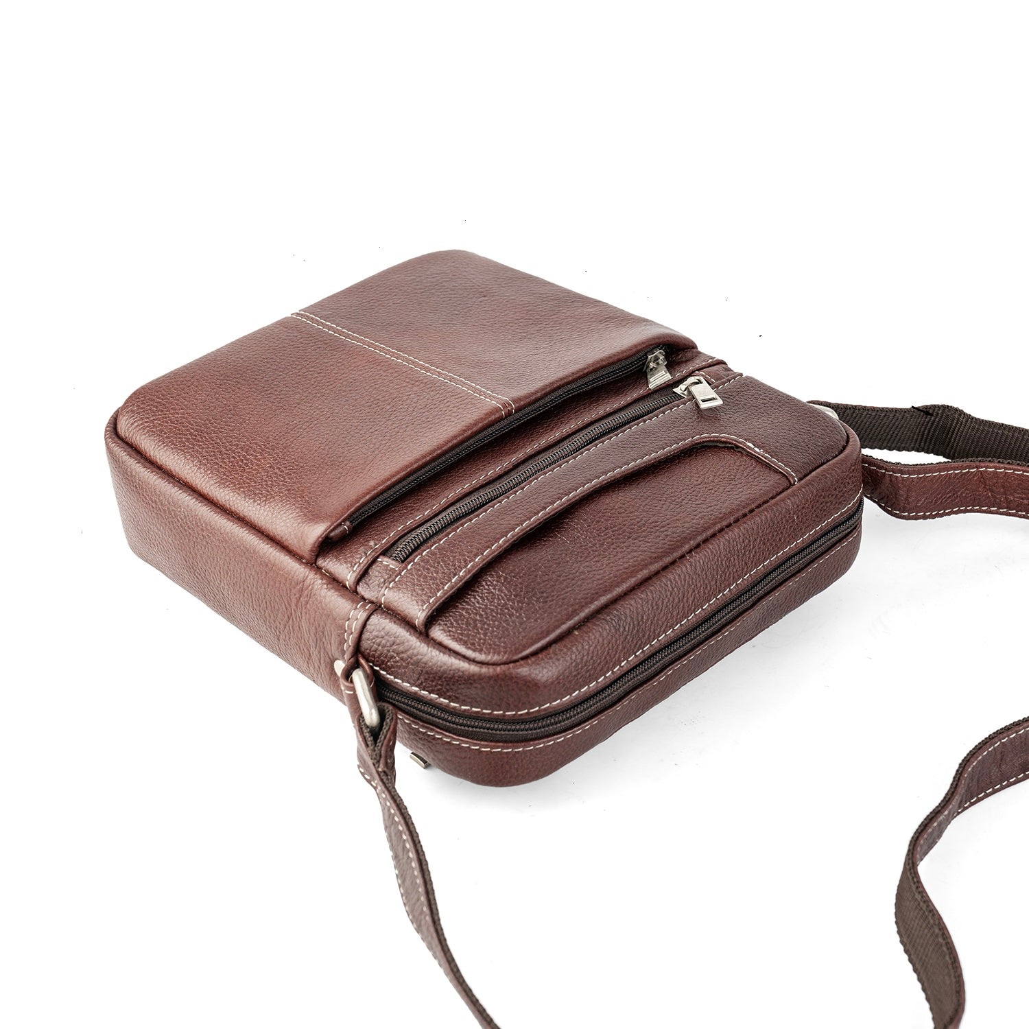 Goatter Men’s Genuine Leather Sling Bag – Medium Size