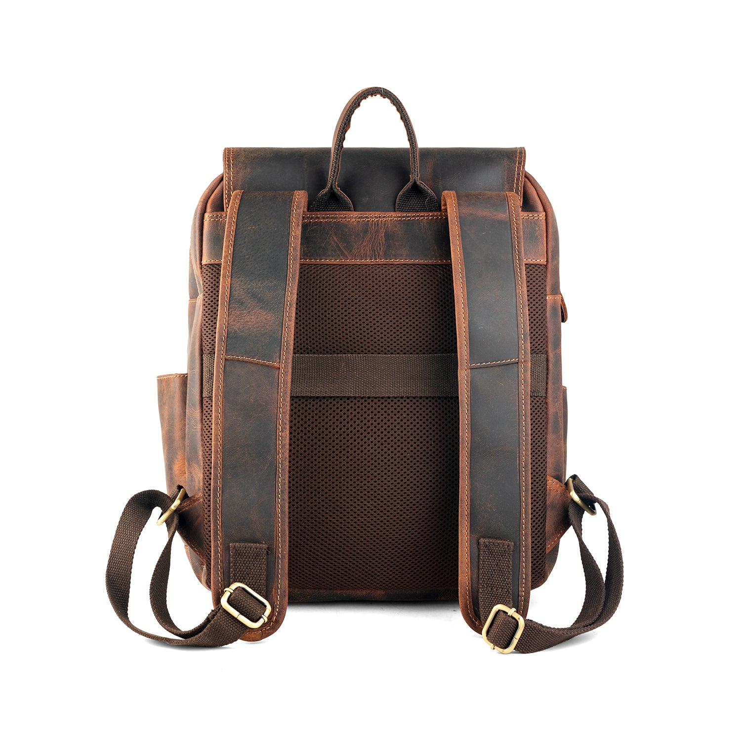 Goatter Hunter Leather Multifunctional 16" Inch Backpack For Men