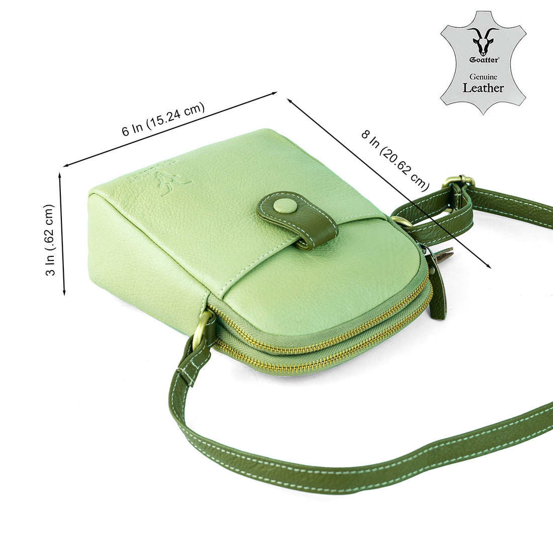Goatter Genuine Leather Small Sling Cross-Body Bag For Girls And Women’s