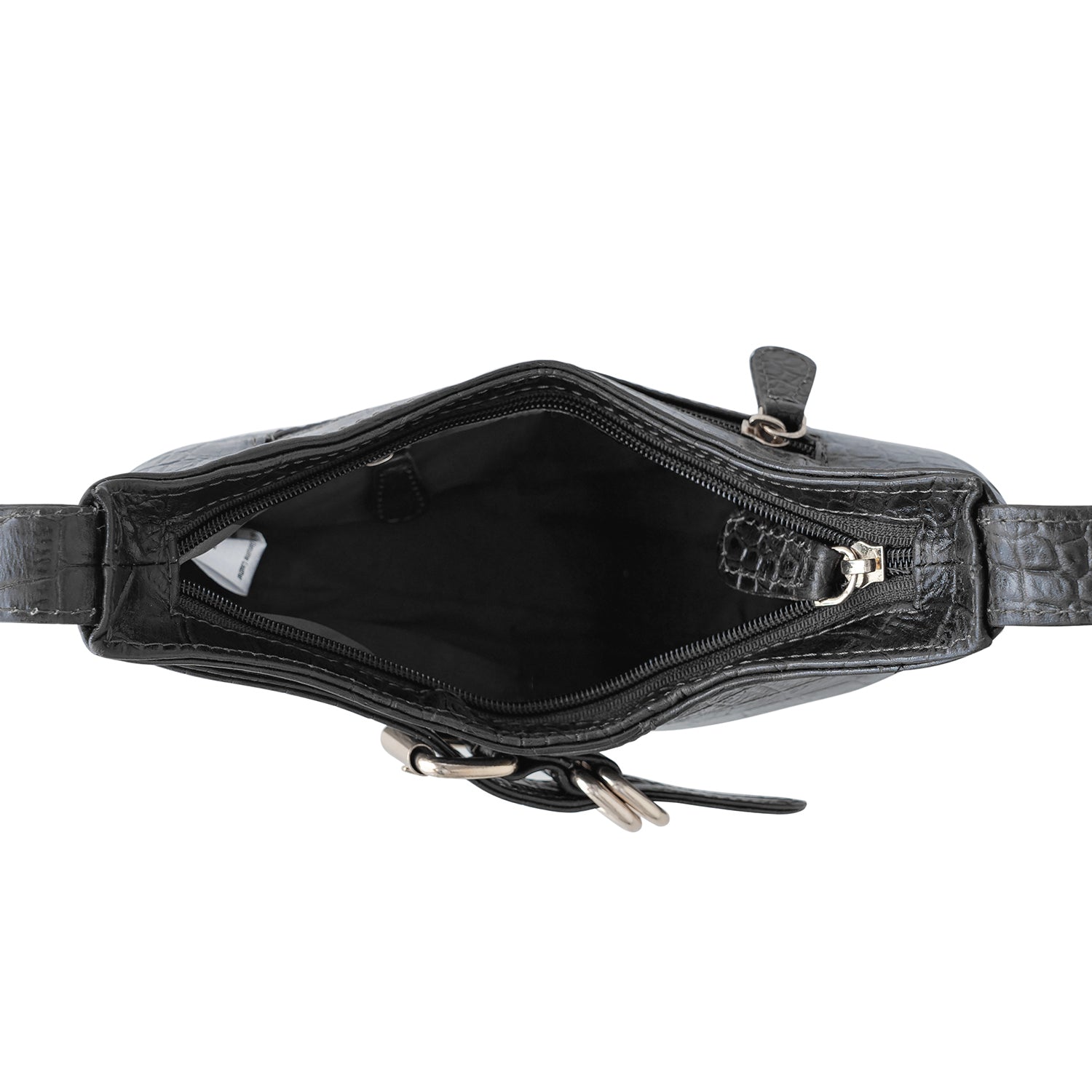 Goatter Genuine Leather  Croco Texture Handbag for Women | Elegant Shoulder Purse with Adjustable Handle