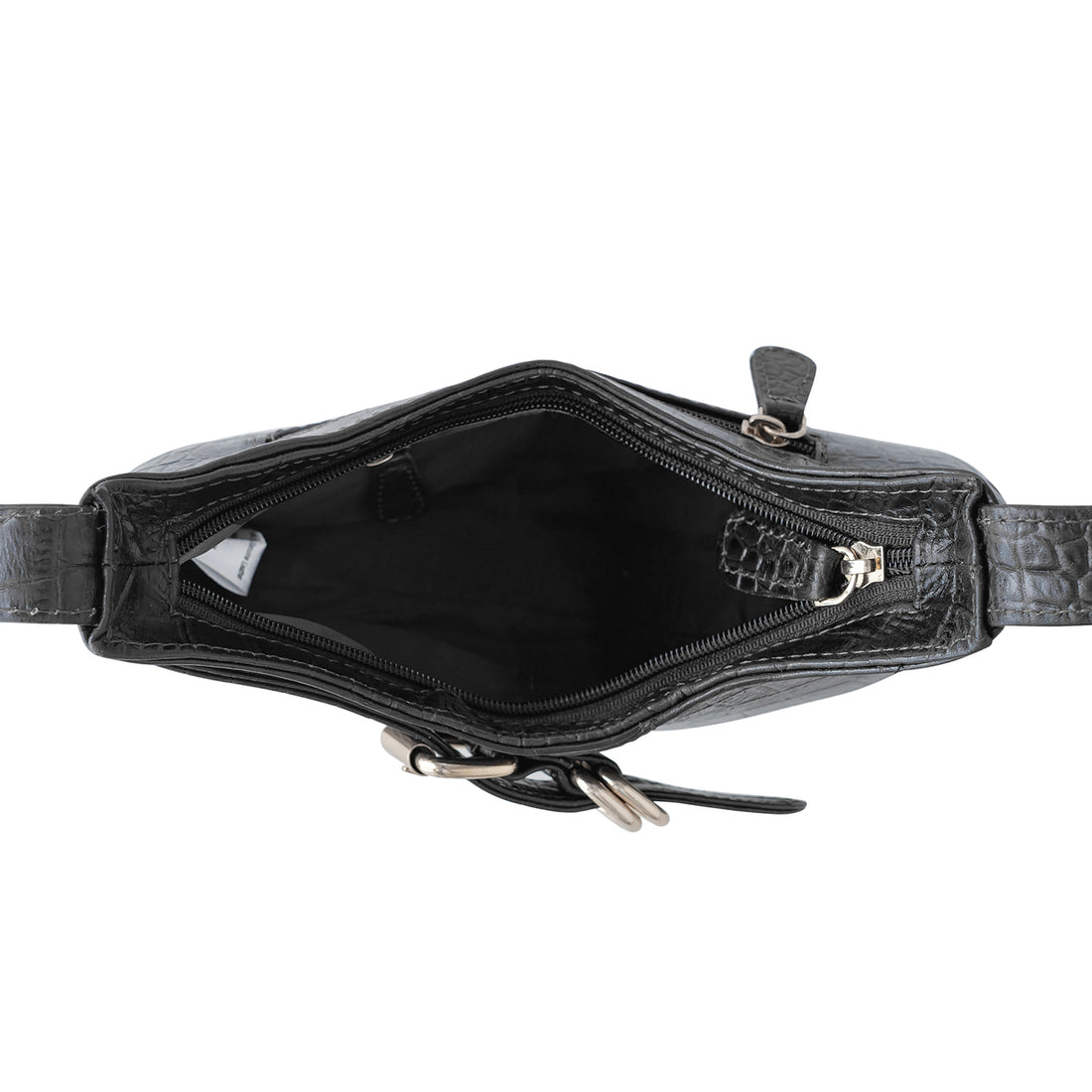 Goatter Genuine Leather  Croco Texture Handbag for Women | Elegant Shoulder Purse with Adjustable Handle
