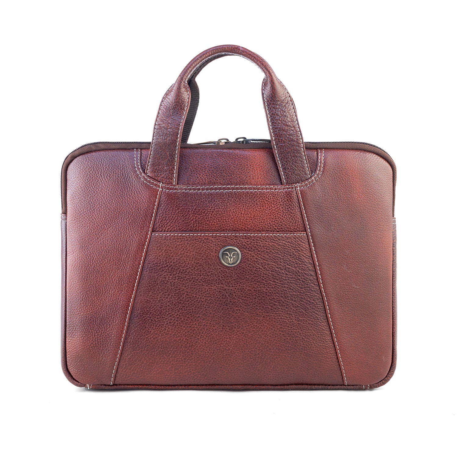 Goatter Genuine Leather 13" Inch Mackbook/Laptop Sleeve Bag /Office Bag For Men