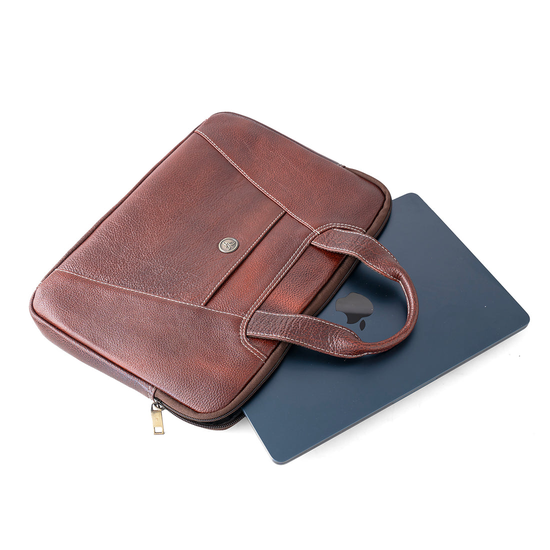 Goatter Genuine Leather 13" Inch Mackbook/Laptop Sleeve Bag /Office Bag For Men