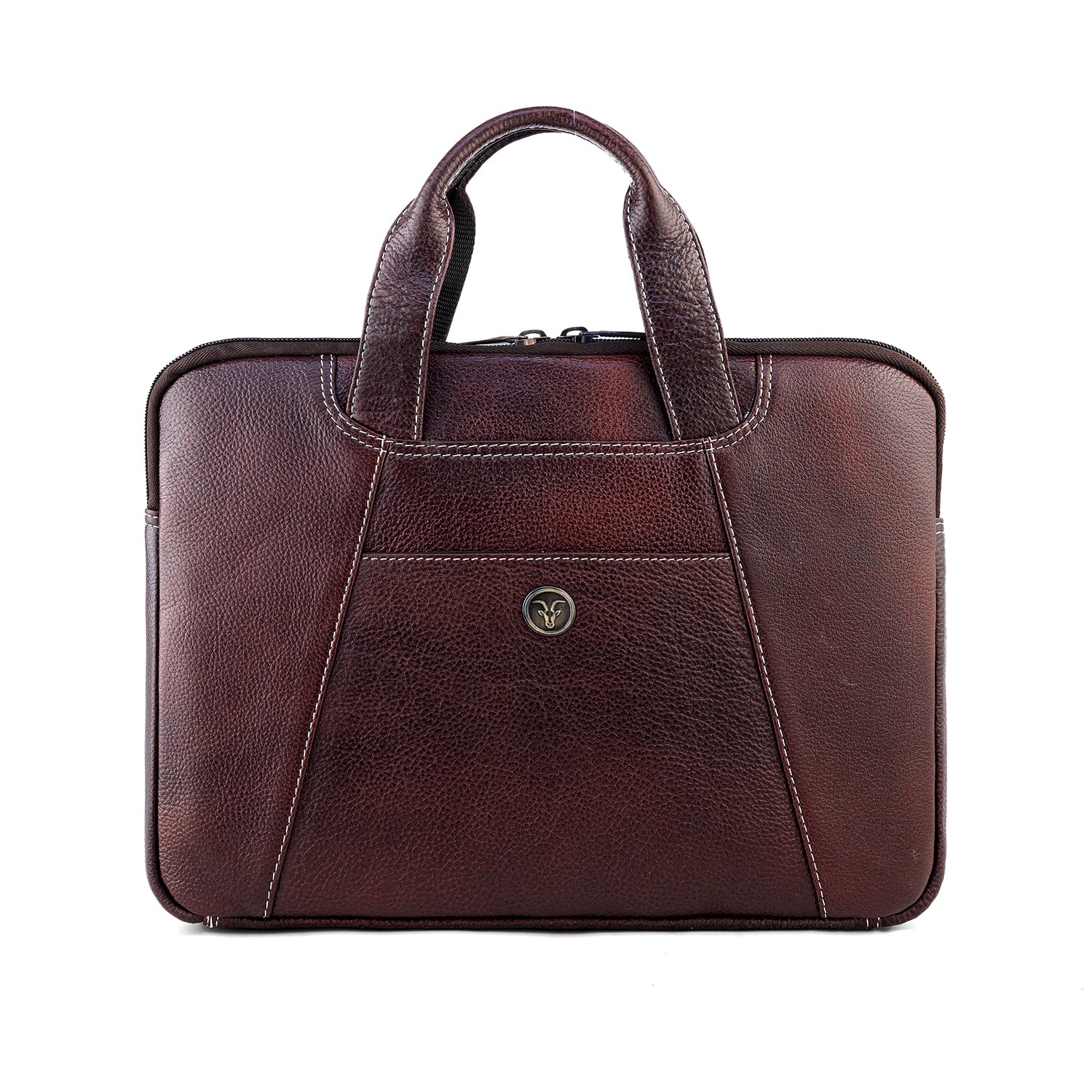 Goatter Genuine Leather 13" Inch Mackbook/Laptop Sleeve Bag /Office Bag For Men