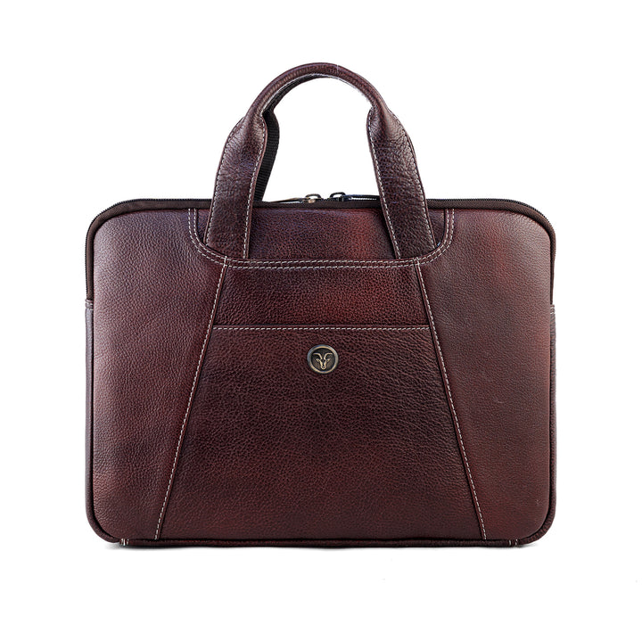 Goatter Genuine Leather 13" Inch Mackbook/Laptop Sleeve Bag /Office Bag For Men