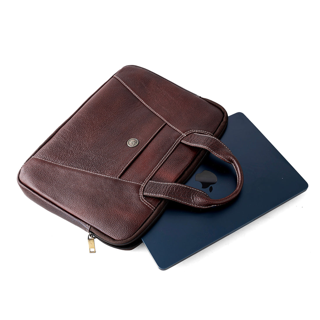 Goatter Genuine Leather 13" Inch Mackbook/Laptop Sleeve Bag /Office Bag For Men