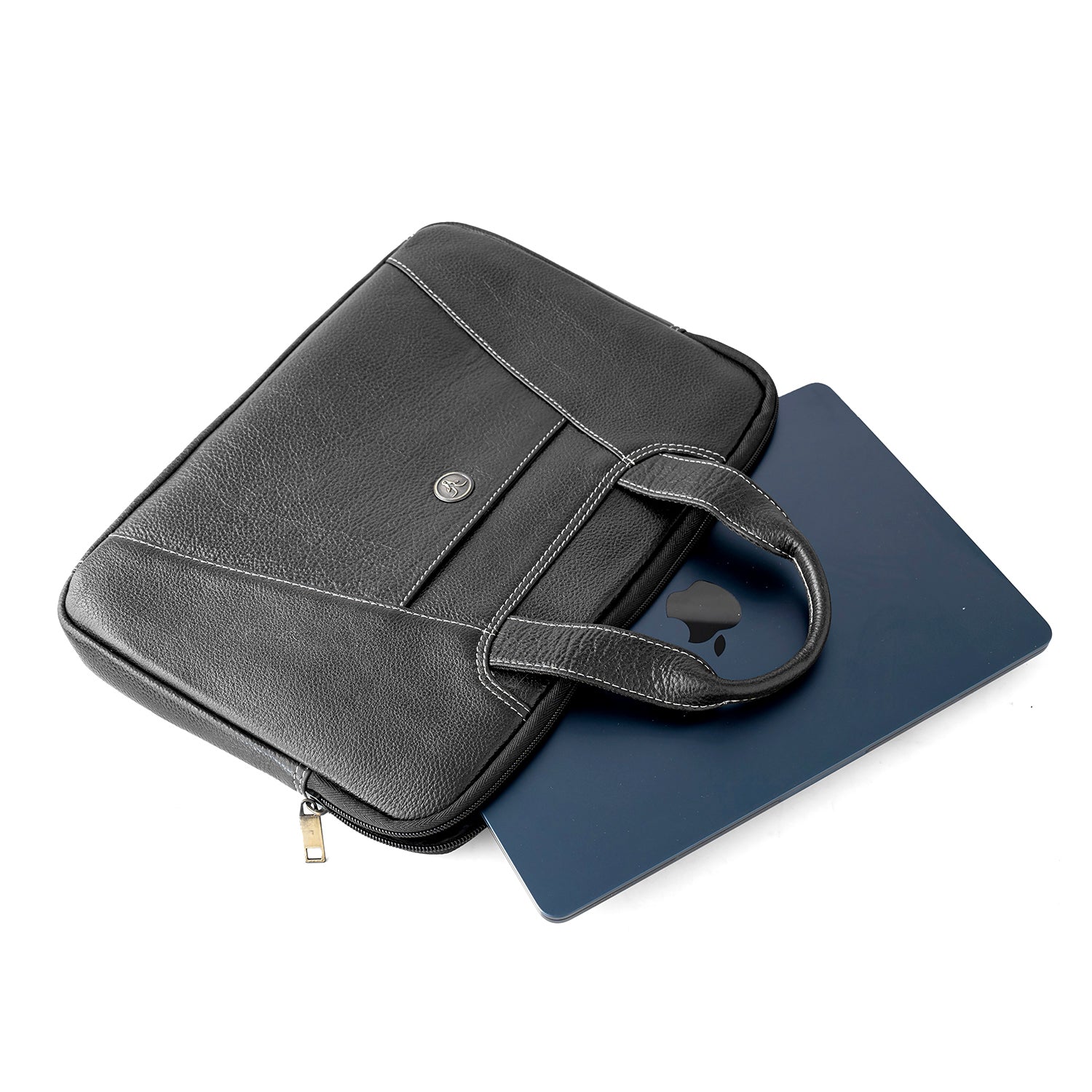 Goatter Genuine Leather 13" Inch Mackbook/Laptop Sleeve Bag /Office Bag For Men