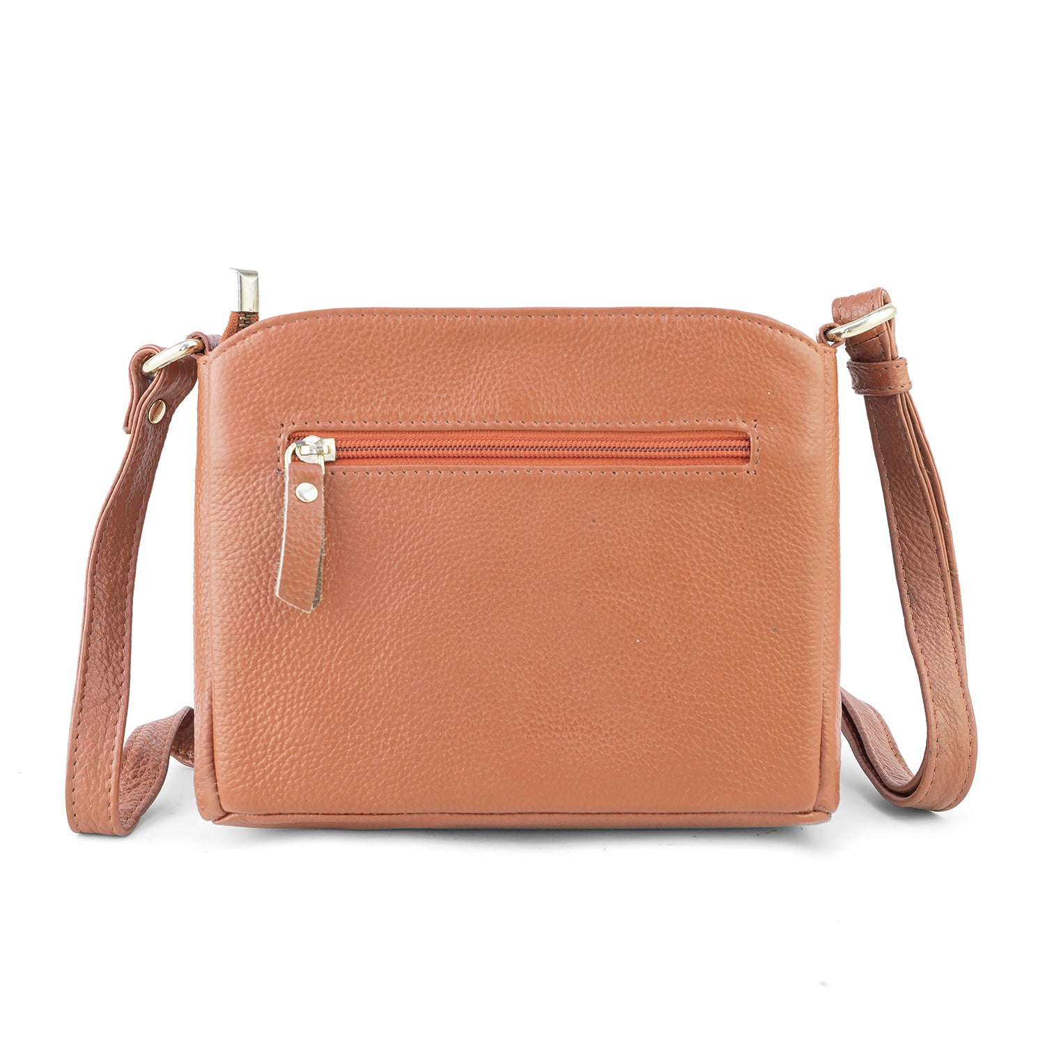 Goatter Genuine Leather Structured Sling Bag | Elegant Square Crossbody Bag for Daily Use