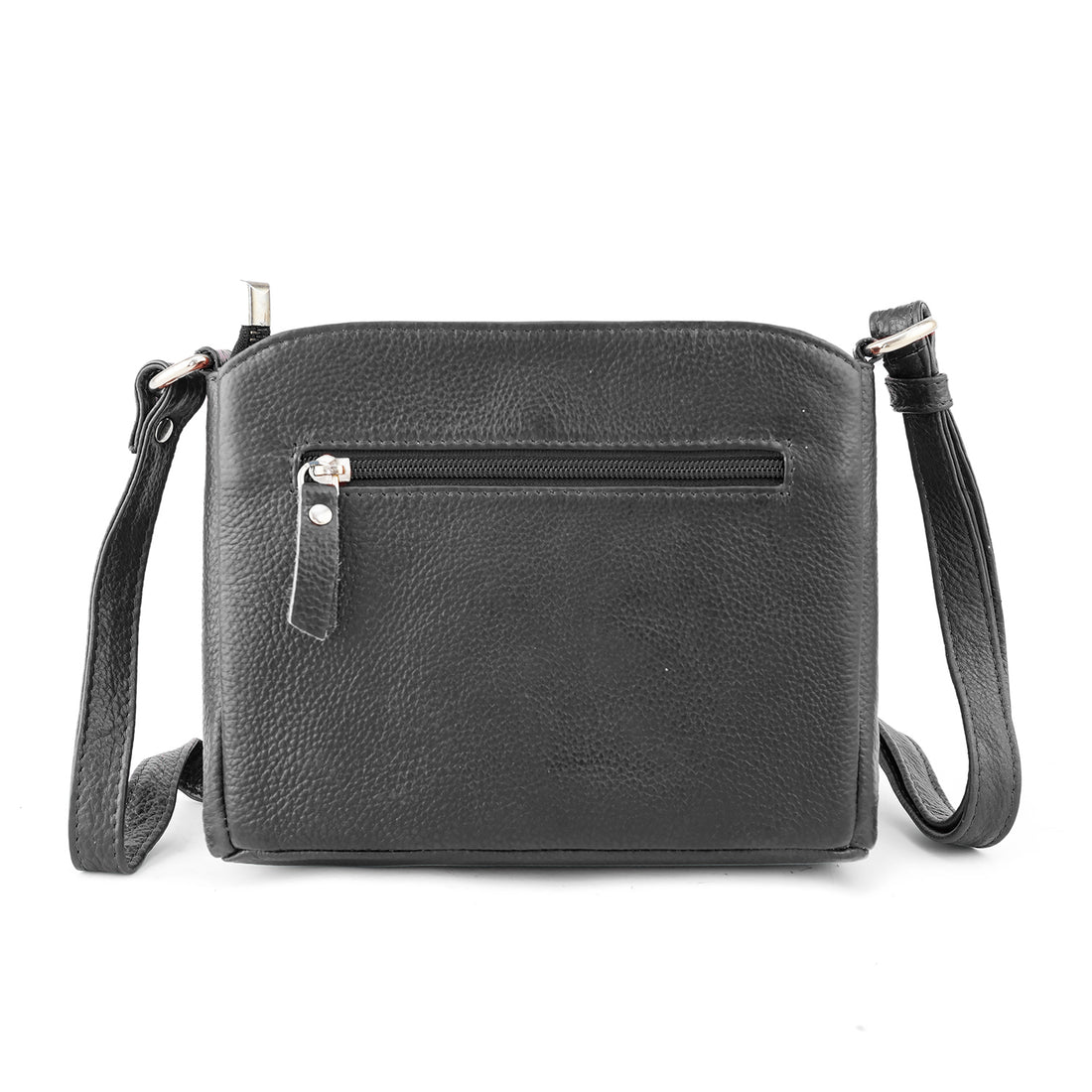 Goatter Genuine Leather Structured Sling Bag | Elegant Square Crossbody Bag for Daily Use