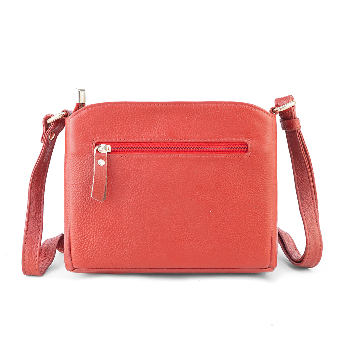 Goatter Genuine Leather Structured Sling Bag | Elegant Square Crossbody Bag for Daily Use