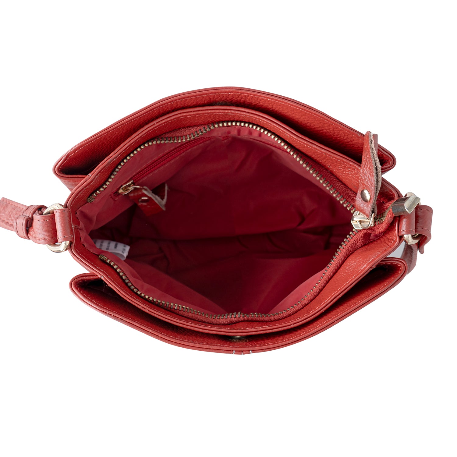 Goatter Genuine Leather Structured Sling Bag | Elegant Square Crossbody Bag for Daily Use