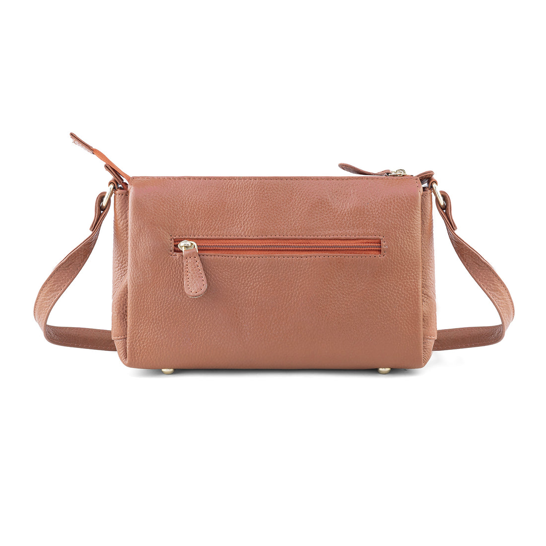 Goatter Genuine Leather Slim Rectangular Sling Bag for Women | Elegant Crossbody Purse | Multi Compartment Bag