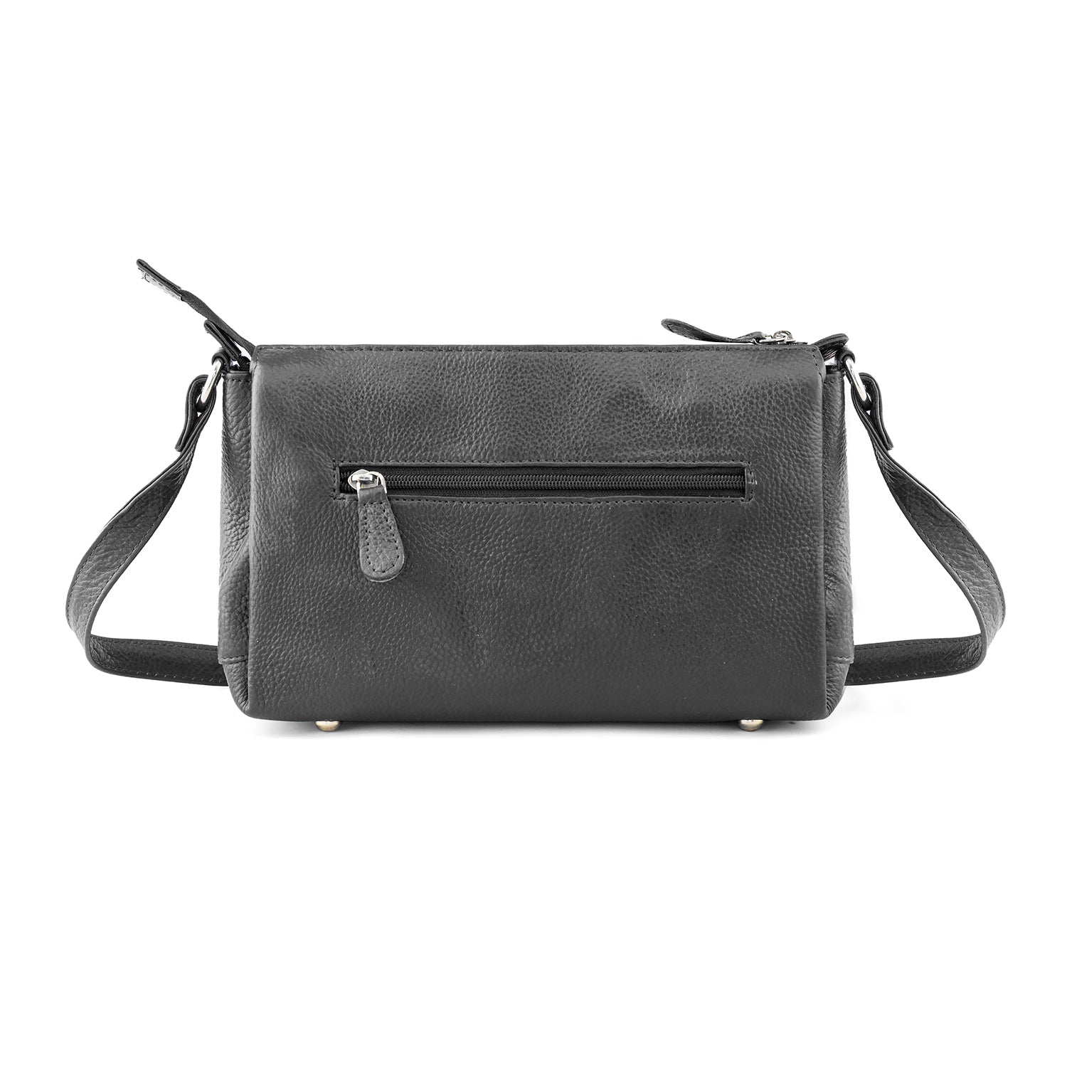 Goatter Genuine Leather Slim Rectangular Sling Bag for Women | Elegant Crossbody Purse | Multi Compartment Bag