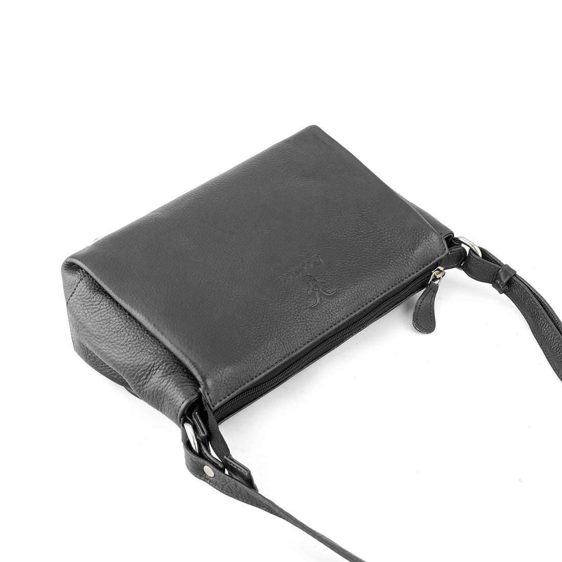 Goatter Genuine Leather Slim Rectangular Sling Bag for Women | Elegant Crossbody Purse | Multi Compartment Bag