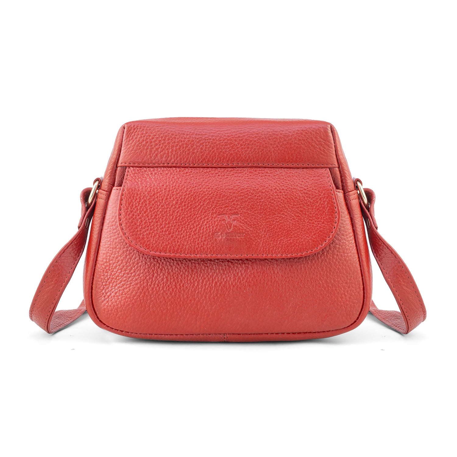 Goatter Genuine Leather Structured Crescent Sling Bag for Women | Premium Half-Moon Crossbody Bag | Compact Everyday Shoulder Purse